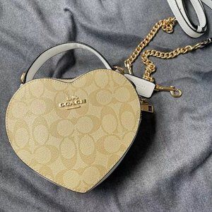 Coach heart shape crossbody bag